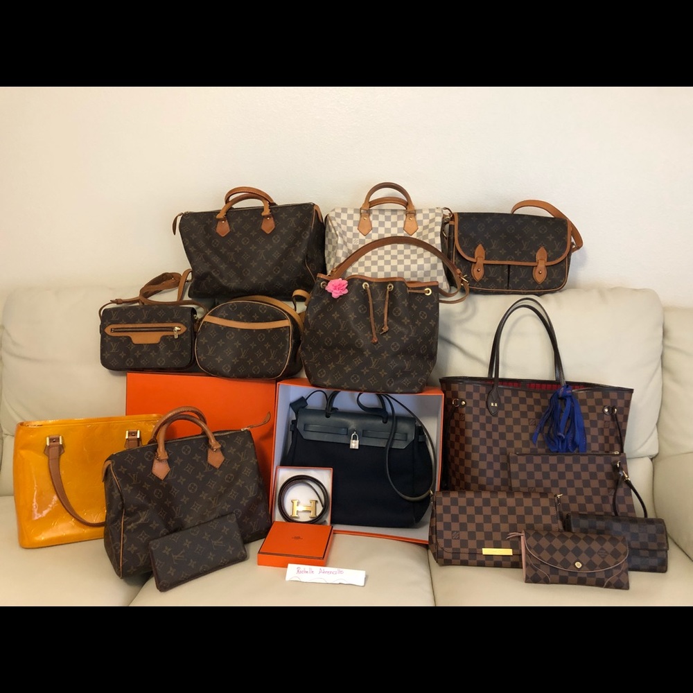 All authentic Louis Vuitton n Hermès bag n belt